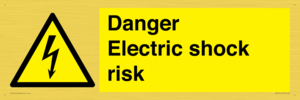 Danger Electric shock risk